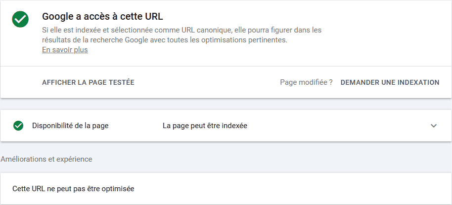 google a accès à l'url